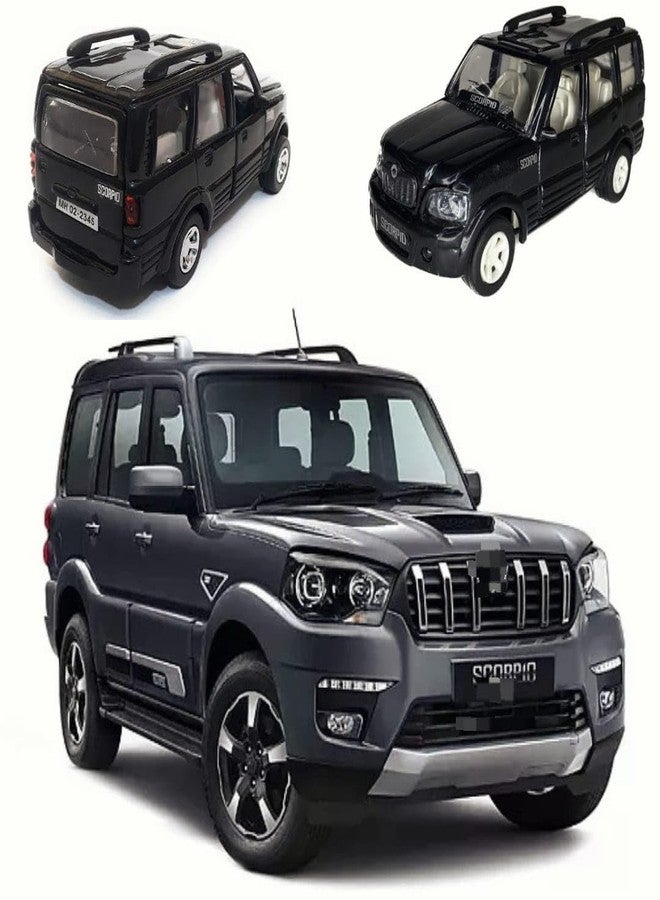 سيارة لعبة كولين أراي سكوربيو للأطفال بأبواب قابلة للفتح | تعمل بسحب للخلف | قد تحصل على أي طراز عشوائي من سيارة سكوربيو | عبوة من قطعة واحدة | -11 - Image 1